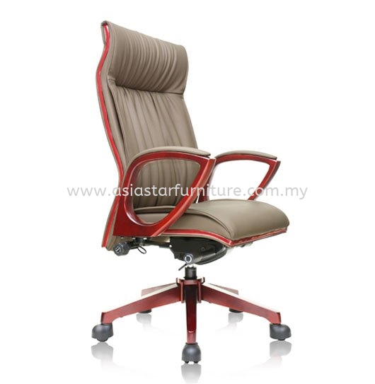 VITTA HIGH BACK DIRECTOR CHAIR | LEATHER OFFICE CHAIR DAMANSARA PJ SELANGOR