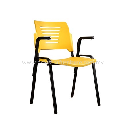 AEXIS PP CHAIR C/W ARMREST & 4 LEGGED EPOXY BLACK METAL BASE  - folding/training chair - computer chair taipan 2 damansara | folding/training chair - computer chair pusat dagangan nzx | folding/training chair - computer chair kajang