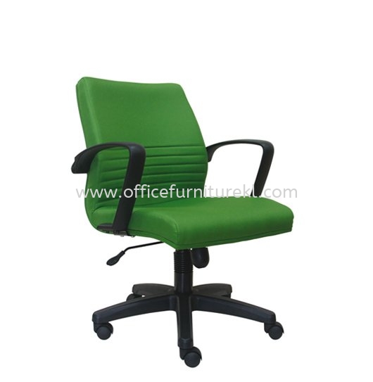 DEMO STANDARD LOW BACK FABRIC CHAIR WITH POLYPROPYLENE BASE