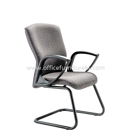 IKENO STANDARD VISITOR FABRIC CHAIR WITH EPOXY BLACK CANTILEVER BASE