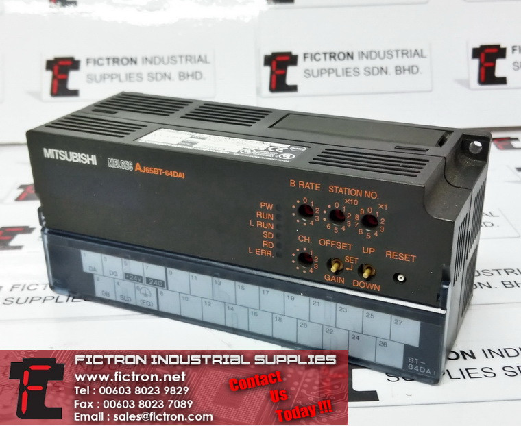 AJ65BT-64DAI AJ65BT64DAI MITSUBISHI PLC Converter Module Supply Repair Malaysia Singapore Indonesia USA Thailand