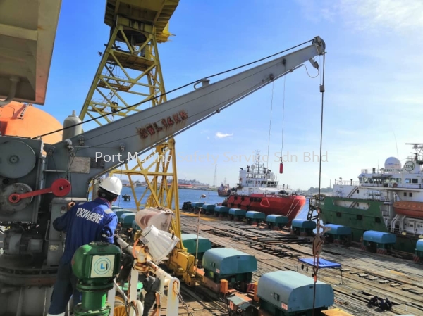 Davit Function Test Lifeboat and Rescue Boat Johor Bahru (JB), Malaysia, Selangor, Sarawak, Sabah, Terengganu Supplier, Provider, Supply | Port Marine Safety Services Sdn Bhd