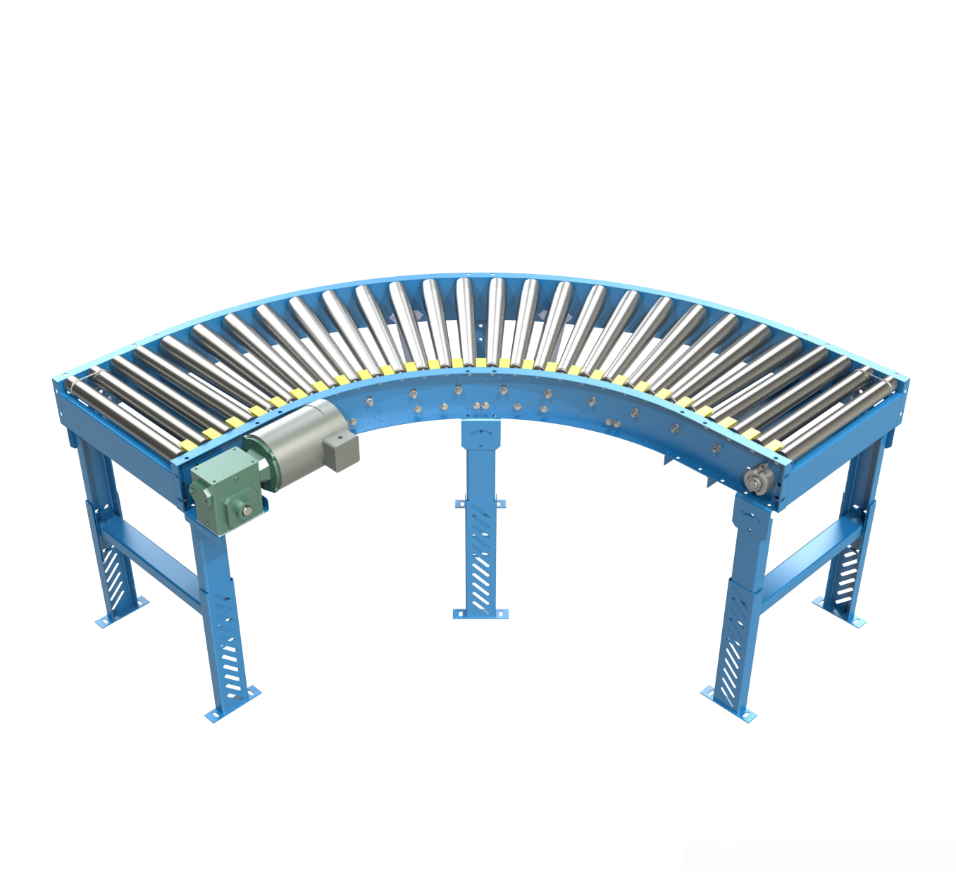 90deg Motorised Roller Conveyor