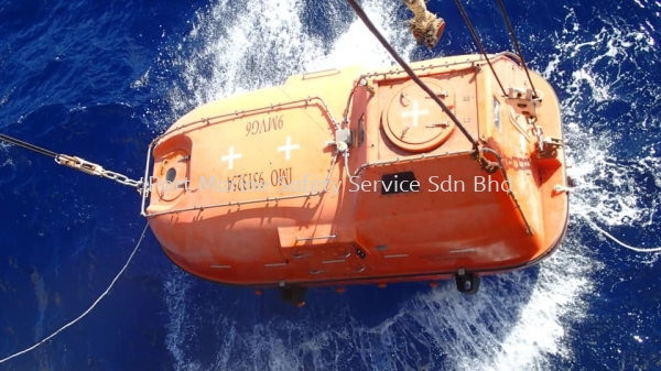 Lowering Lifeboat For Sea Trials  Lifeboat and Rescue Boat Johor Bahru (JB), Malaysia, Selangor, Sarawak, Sabah, Terengganu Supplier, Provider, Supply | Port Marine Safety Services Sdn Bhd