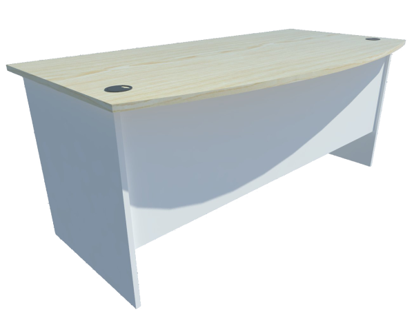 Writing Table D-Shape (Maple + White) Writing Table Table Loose Furniture Johor Bahru (JB), Malaysia, Iskandar Supplier, Suppliers, Supply, Supplies | PSB Decoration Sdn Bhd