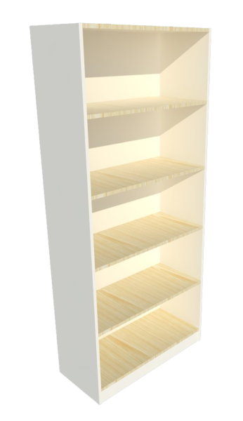 Full Height Open Shelve (Maple + White) Full Height Open Shelve Cabinets Loose Furniture Johor Bahru (JB), Malaysia, Iskandar Supplier, Suppliers, Supply, Supplies | PSB Decoration Sdn Bhd