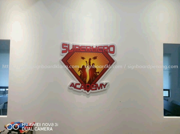 superhero 3D pvc box up lettering signage at shah alam   Huruf 3D Papan PVC Selangor, Malaysia, Kuala Lumpur (KL) Pembuat, Pebekal, Pemasangan | Great Sign Advertising (M) Sdn Bhd