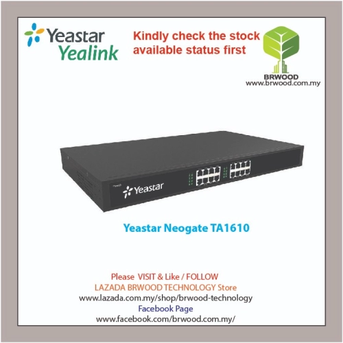 YEASTAR TA1610: NEOGATE VOIP GATEWAY WITH 16 FXO PORT