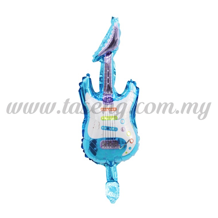 Cartoon] Mini Foil Balloon *Guitar Blue (FB-S-N0018B) Mini Foil Balloon  Foil Balloon Kuala