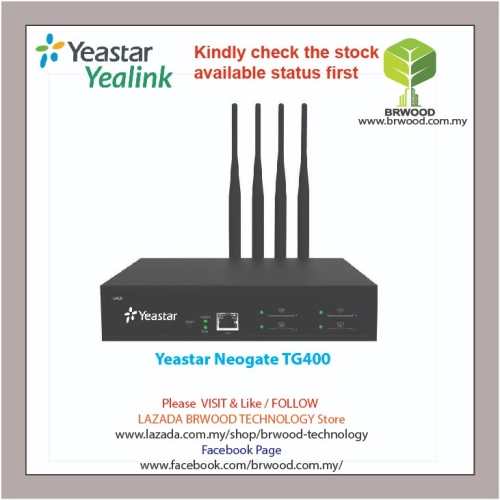 YEASTAR TG400: NEOGATE VOIP GSM GATEWAY