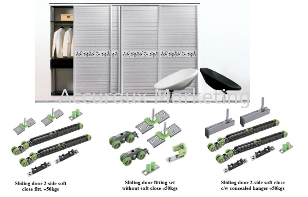 S5 Sliding Door Fitting Set S5 Sliding Roller & Track Sliding Door System 02. ARCHITECTURAL SLIDE AND FOLD Selangor, Malaysia, Kuala Lumpur (KL), Sungai Buloh Supplier, Distributor, Supply, Supplies | Accuraux Marketing Sdn Bhd