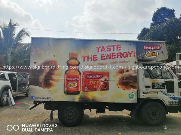 Truck box lorry sticker full warping still sticker in Kuala Lumpur and klang Stiker Trak Lori Selangor, Malaysia, Kuala Lumpur (KL) Pembuat, Pebekal, Pemasangan | Great Sign Advertising (M) Sdn Bhd