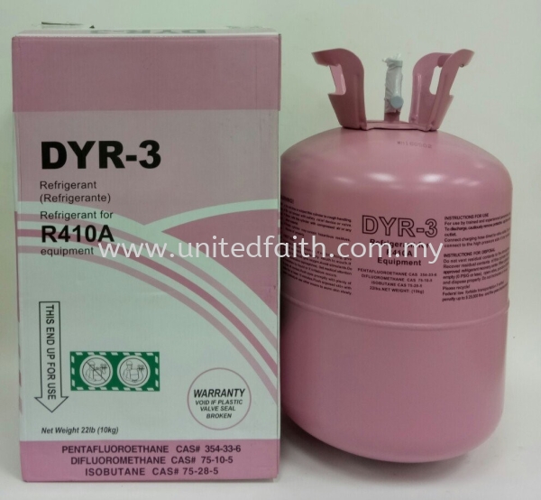 DYR-3 Refrigerant R410a - 10kg R410A Refrigerant Selangor, Malaysia, Kuala Lumpur (KL), Singapore, Puchong, Petaling Jaya (PJ), Pandan Jaya Supplier, Suppliers, Supply, Supplies | United Faith Sdn Bhd