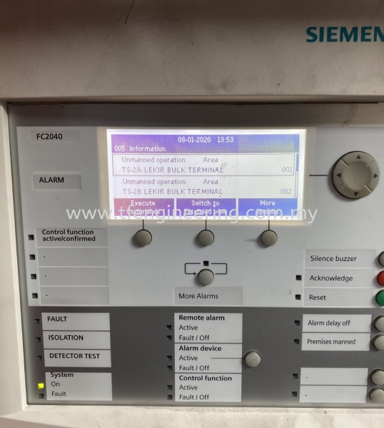 Siemens Fire Alam Panel  Wet And Dry Fire Fighting System Design and Build Fire Fighting System Johor Bahru (JB), Malaysia, Selangor, Kuala Lumpur (KL), Shah Alam Supplier, Supply, Supplies, Service | TF Engineering Services Sdn Bhd