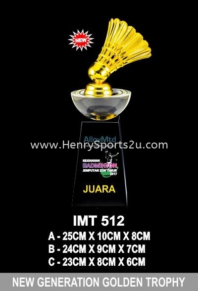 IMT 512 GOLDEN TROPHY Golden Series Trophy Trophy Award Trophy, Medal & Plaque Kuala Lumpur (KL), Malaysia, Selangor, Segambut Services, Supplier, Supply, Supplies | Henry Sports