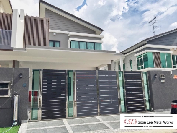 Stainless Steel Main Gate Stainless Steel Gate GATE Johor Bahru (JB), Malaysia, Ulu Tiram Supplier, Suppliers, Supply, Supplies | Soon Lee Steel & Iron Works Sdn Bhd