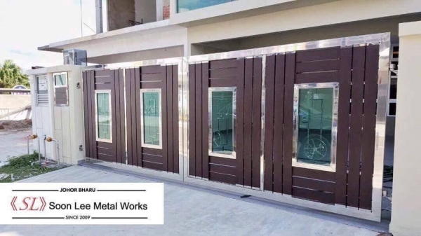 Stainless Steel Main Gate Stainless Steel Gate GATE Johor Bahru (JB), Malaysia, Ulu Tiram Supplier, Suppliers, Supply, Supplies | Soon Lee Steel & Iron Works Sdn Bhd