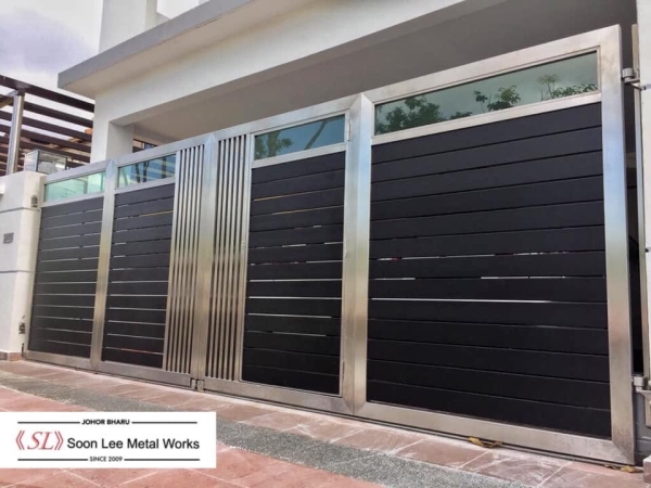 Stainless Steel Main Gate Stainless Steel Gate GATE Johor Bahru (JB), Malaysia, Ulu Tiram Supplier, Suppliers, Supply, Supplies | Soon Lee Steel & Iron Works Sdn Bhd