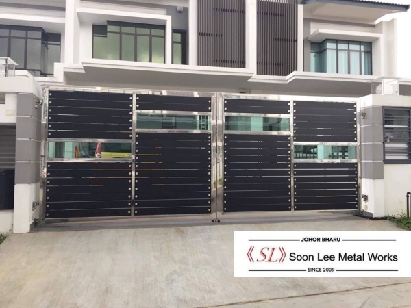 Stainless Steel Main Gate Stainless Steel Gate GATE Johor Bahru (JB), Malaysia, Ulu Tiram Supplier, Suppliers, Supply, Supplies | Soon Lee Steel & Iron Works Sdn Bhd