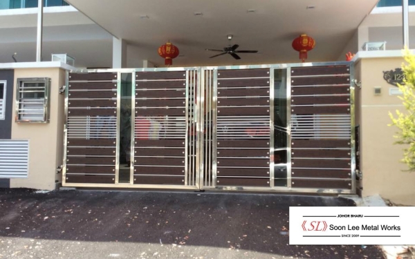 Stainless Steel Main Gate Stainless Steel Gate GATE Johor Bahru (JB), Malaysia, Ulu Tiram Supplier, Suppliers, Supply, Supplies | Soon Lee Steel & Iron Works Sdn Bhd