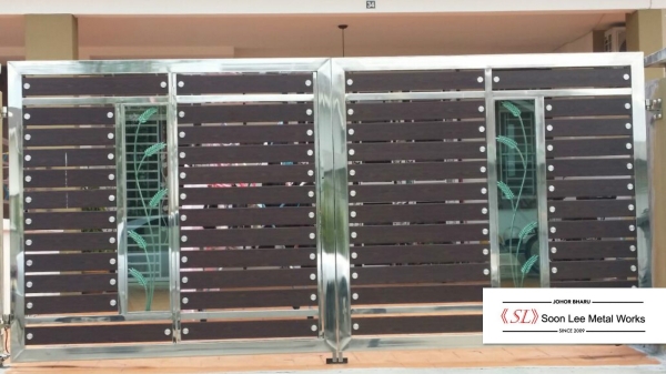 Stainless Steel Main Gate Stainless Steel Gate GATE Johor Bahru (JB), Malaysia, Ulu Tiram Supplier, Suppliers, Supply, Supplies | Soon Lee Steel & Iron Works Sdn Bhd