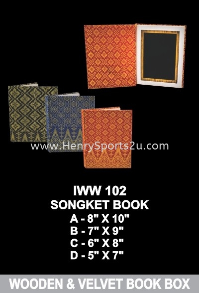 IWW 102 SONGKET BOOK Wooden Box Souvenir Trophy Box Series Award Trophy, Medal & Plaque Kuala Lumpur (KL), Malaysia, Selangor, Segambut Services, Supplier, Supply, Supplies | Henry Sports