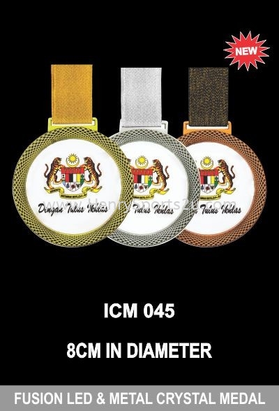 ICM 045 FUSION LED & METAL CRYSTAL MEADL Metal Medals Medals Award Trophy, Medal & Plaque Kuala Lumpur (KL), Malaysia, Selangor, Segambut Services, Supplier, Supply, Supplies | Henry Sports