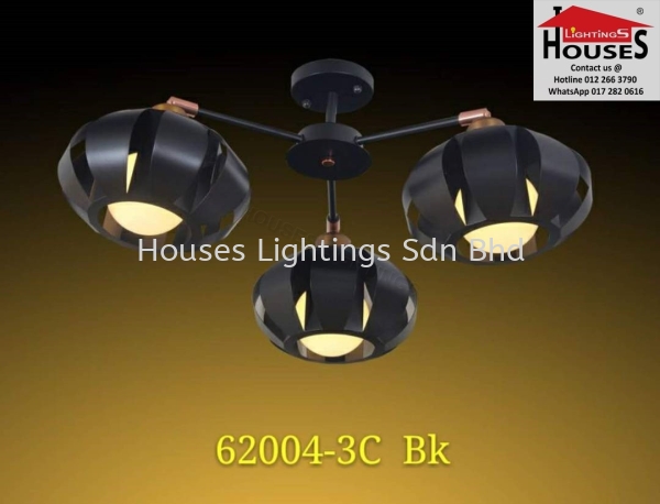 CEILING 62004-3 BK Ceiling Light Ceiling Light Selangor, Malaysia, Kuala Lumpur (KL), Puchong Supplier, Suppliers, Supply, Supplies | Houses Lightings Sdn Bhd