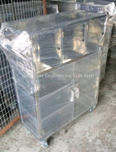 Perspex doors cum Stainless steel cabinets CABINET Penang, Malaysia, Bukit Mertajam Supplier, Suppliers, Supply, Supplies | New Idea Engineering Sdn Bhd