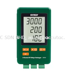 Extech SD910: 3-Channel DC Voltage datalogger