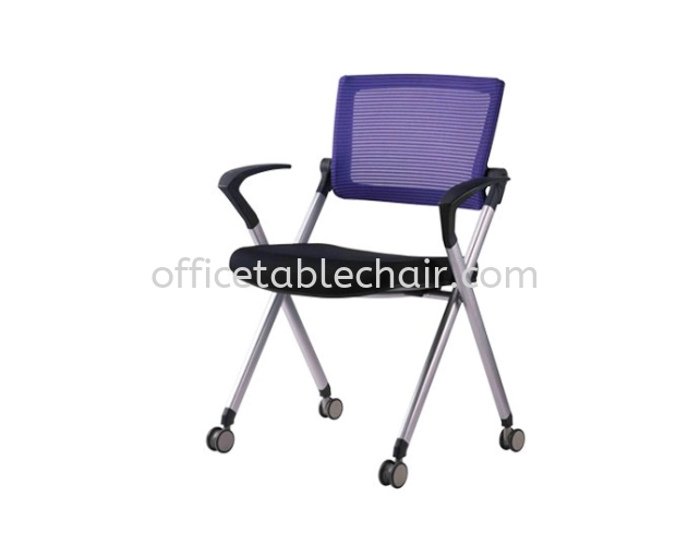 AEXIS 1 FOLDING MESH CHAIR C/W CASTOR & ARMREST ACL 228