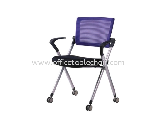 AEXIS 1 FOLDING MESH CHAIR C/W CASTOR & ARMREST ACL 228