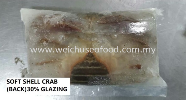 Soft Shell Crab (Back) - 30% Glazing Frozen Crab Selangor, Malaysia, Kuala Lumpur (KL), Klang Supplier, Suppliers, Supply, Supplies | Wei Chu Seafood Supply Trading Sdn Bhd