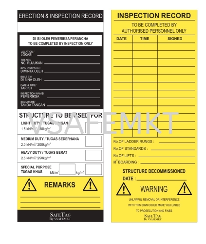 Scaffolding Tag