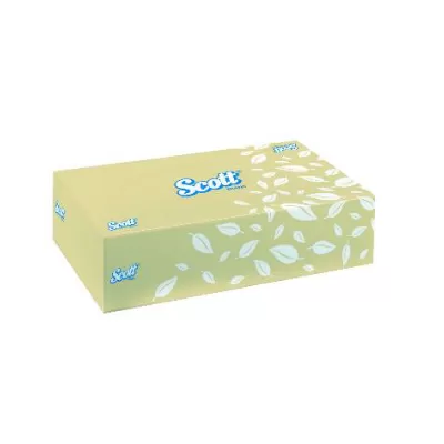 SCOTT 2PLY FACIAL TISSUE FLAT (40'S X 72BOX)