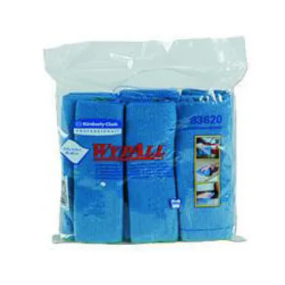 WYPALL MICROFIBER CLOTH 40 X 40 – BLUE (6PCS X 4BAG)