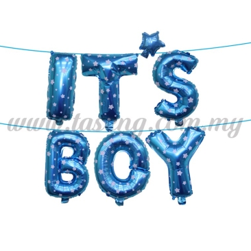 17inch It's Boy Foil Balloon Set *Blue (FB-BY-S1701B)