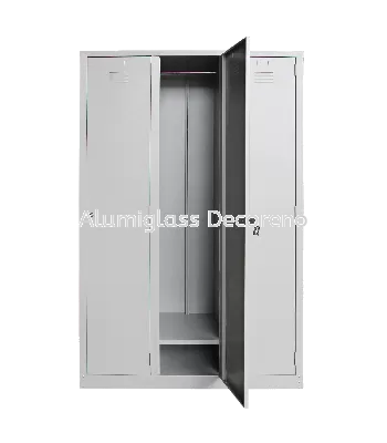 3 compartments steel locker