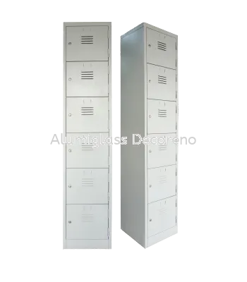 6 Compartments Steel Locker