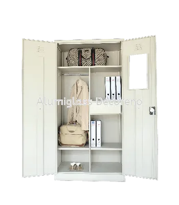 Full Height Wardrobe with Steel Swinging Door