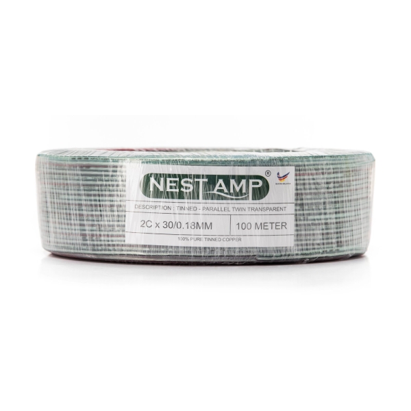 Nestamp Tinned Parallel Twin Transparent Cable 2Cx30/0.18mm (Blue) Nestamp Tinned Parallel Twin Transparent Cable Transparent Cable Cables Selangor, Klang, Malaysia, Kuala Lumpur (KL) Supplier, Wholesaler, Supply, Supplies | Stanyo Electronics Sdn Bhd