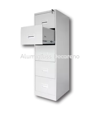 5 Drawers Filing Cabinet with Recess Handle