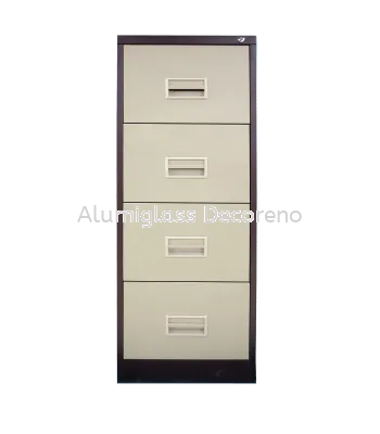 4 Drawer Filing Cabinet with Recess Handle