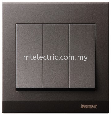 JASMART 10A 3 GANG 1 WAY SWITCH BRONZE S SERIES BRONZE Jasmart Switches Selangor, Malaysia, Kuala Lumpur (KL), Batu Caves Supplier, Suppliers, Supply, Supplies | ML Electric Sdn Bhd