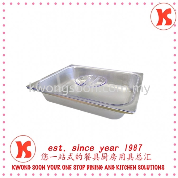 Stainless Steel Food Pan With PC Cover Food Pan Charfing Dish / Buffet Set Restaurant & Hotel Kitchen Supply Johor Bahru (JB), Malaysia, Johor Jaya Supplier, Wholesaler, Retailer, Supply | Kwong Soon Trading Co.