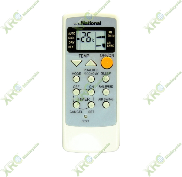 A75C2160 NATIONAL AIR CONDITIONING REMOTE CONTROL NATIONAL AIR CON REMOTE CONTROL Johor Bahru (JB), Malaysia Manufacturer, Supplier | XET Sales & Services Sdn Bhd