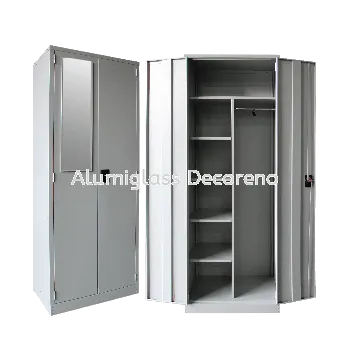 Full Height Wardrobe with Steel Swinging Door