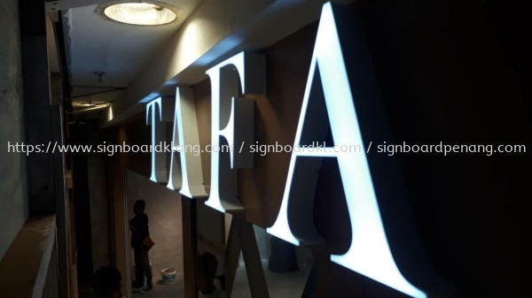 Tafa 3D led channel Box up lettering sigange at damansara shipping mall signage  3D LED Signage Selangor, Malaysia, Kuala Lumpur (KL) Pembuat, Pebekal, Pemasangan | Great Sign Advertising (M) Sdn Bhd