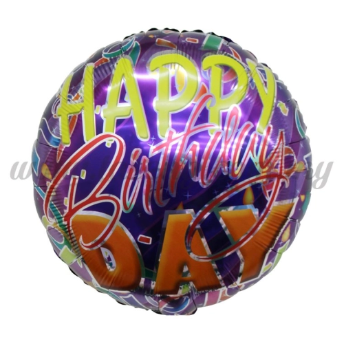 [Birthday] Round Foil Balloon *Happy Birthday (FB-C009)