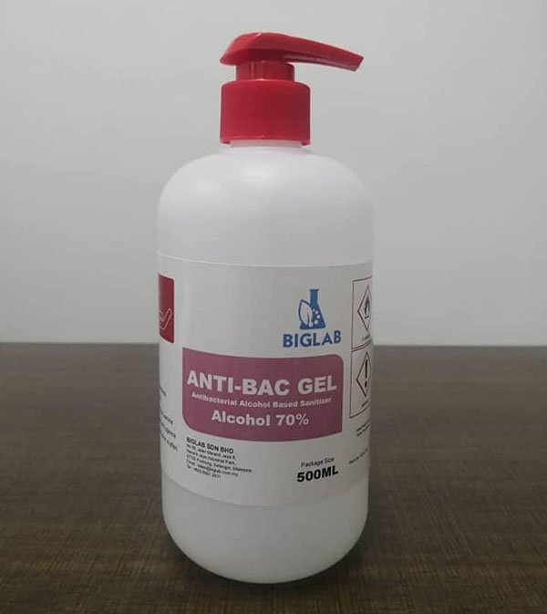 Anti-Bac Gel (Alcohol 70%) Sanitizer Hygiene Products Selangor 